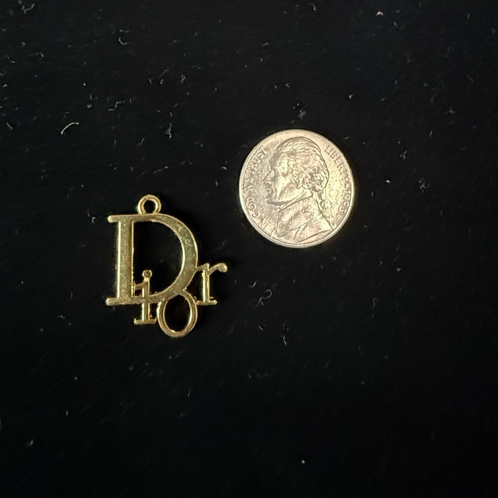 Dior Gold Logo Charm